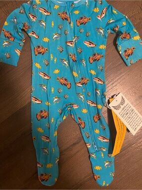 Free Birdees 0-3 months bamboo footie NWT